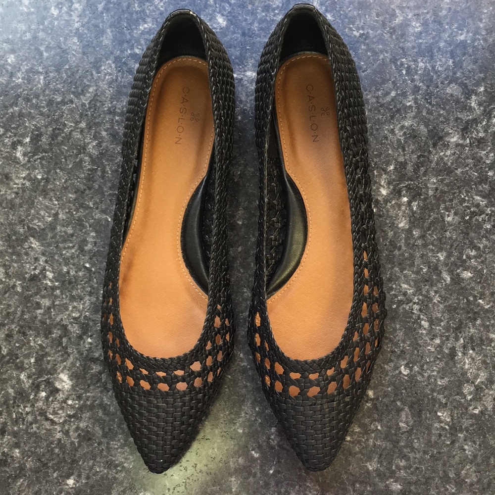 Caslon Larken Woven Flats Navy Blue